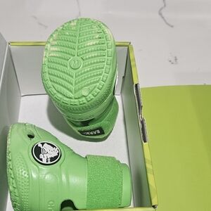 CROCS Dog Shoes in Bright Green